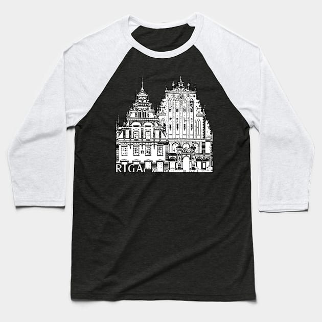 Riga Baseball T-Shirt by TravelTs